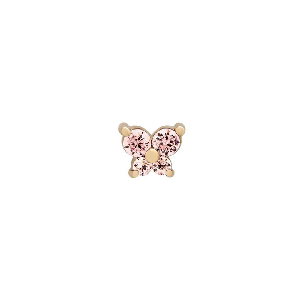 Dainty Butterfly Birthstone Stud Earring — product detail