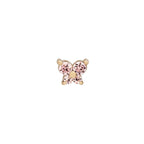 Dainty Butterfly Birthstone Stud Earring — product detail