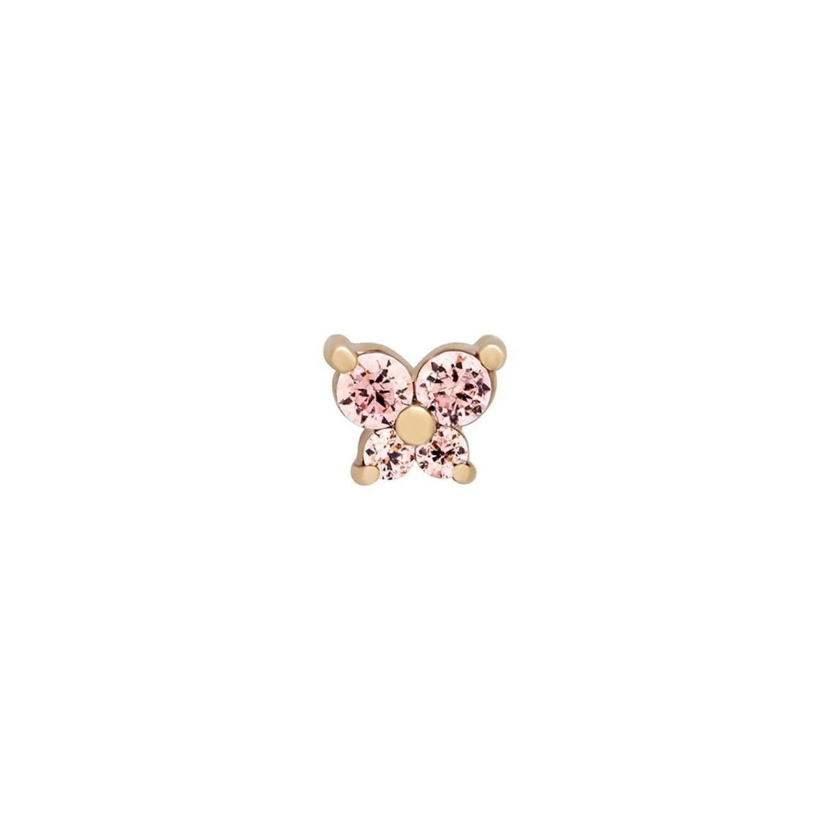 Dainty Butterfly Birthstone Stud Earring — product detail