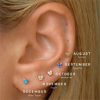 Dainty Butterfly Birthstone Stud Earring — product detail