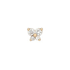 Dainty Butterfly Birthstone Stud Earring — product detail