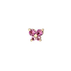 Dainty Butterfly Birthstone Stud Earring — product detail