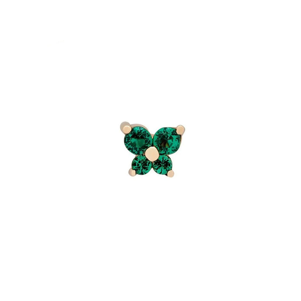 Dainty Butterfly Birthstone Stud Earring — product detail
