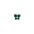 Dainty Butterfly Birthstone Stud Earring — product detail