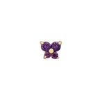 Dainty Butterfly Birthstone Stud Earring — product detail