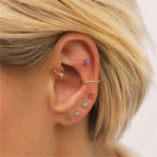 Dainty Butterfly Birthstone Stud Earring — product detail