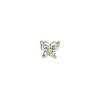 Dainty Butterfly Birthstone Stud Earring — product detail