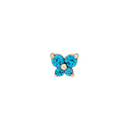 Dainty Butterfly Birthstone Stud Earring — product detail