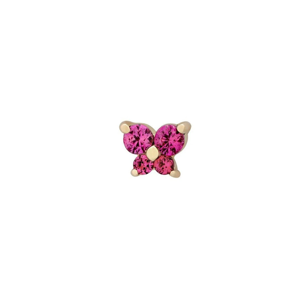 Dainty Butterfly Birthstone Stud Earring — product detail