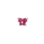 Dainty Butterfly Birthstone Stud Earring — product detail