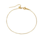 Dainty Chain Sparkling Initial Bracelet — product detail