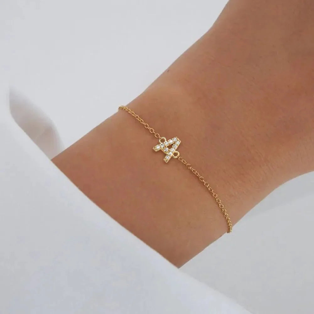 Dainty Initial Chain Bracelet — product detail
