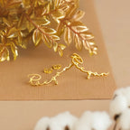 18k Dainty Personalised Name Earrings — product detail