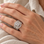Evelise — 5-in-1 Diamond Accented Ring Stack — main photograph