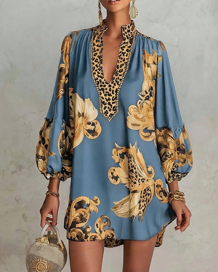 CHARLOTTE AVALON | LEOPARD PRINT DRESS FOR WOMAN