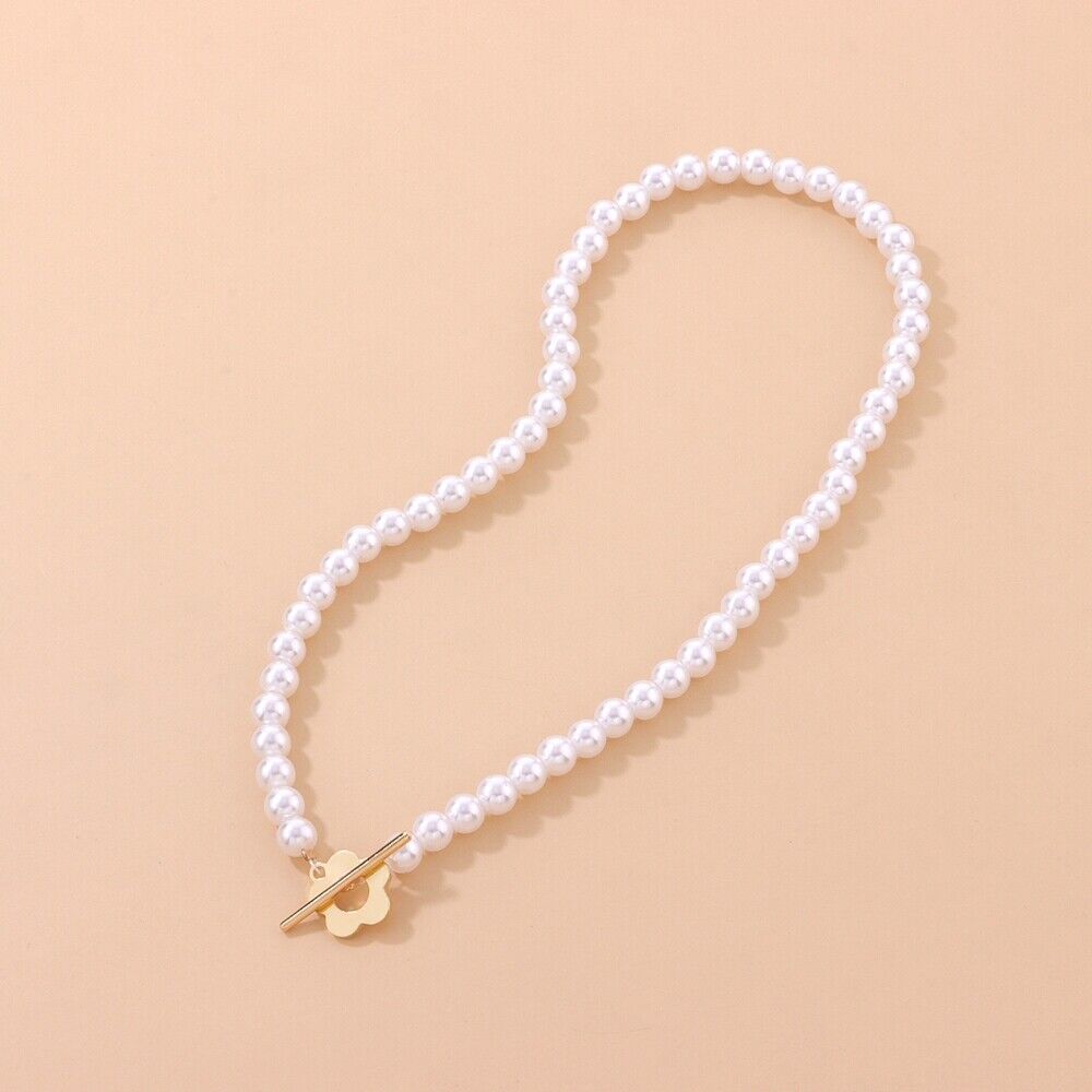 Floral Choker Flower Clasp Necklace — product detail