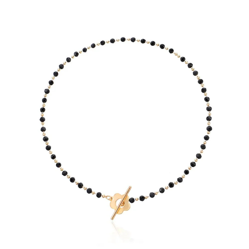 Floral Choker Flower Clasp Necklace — product detail