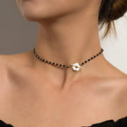 Floral Choker Flower Clasp Necklace — product detail