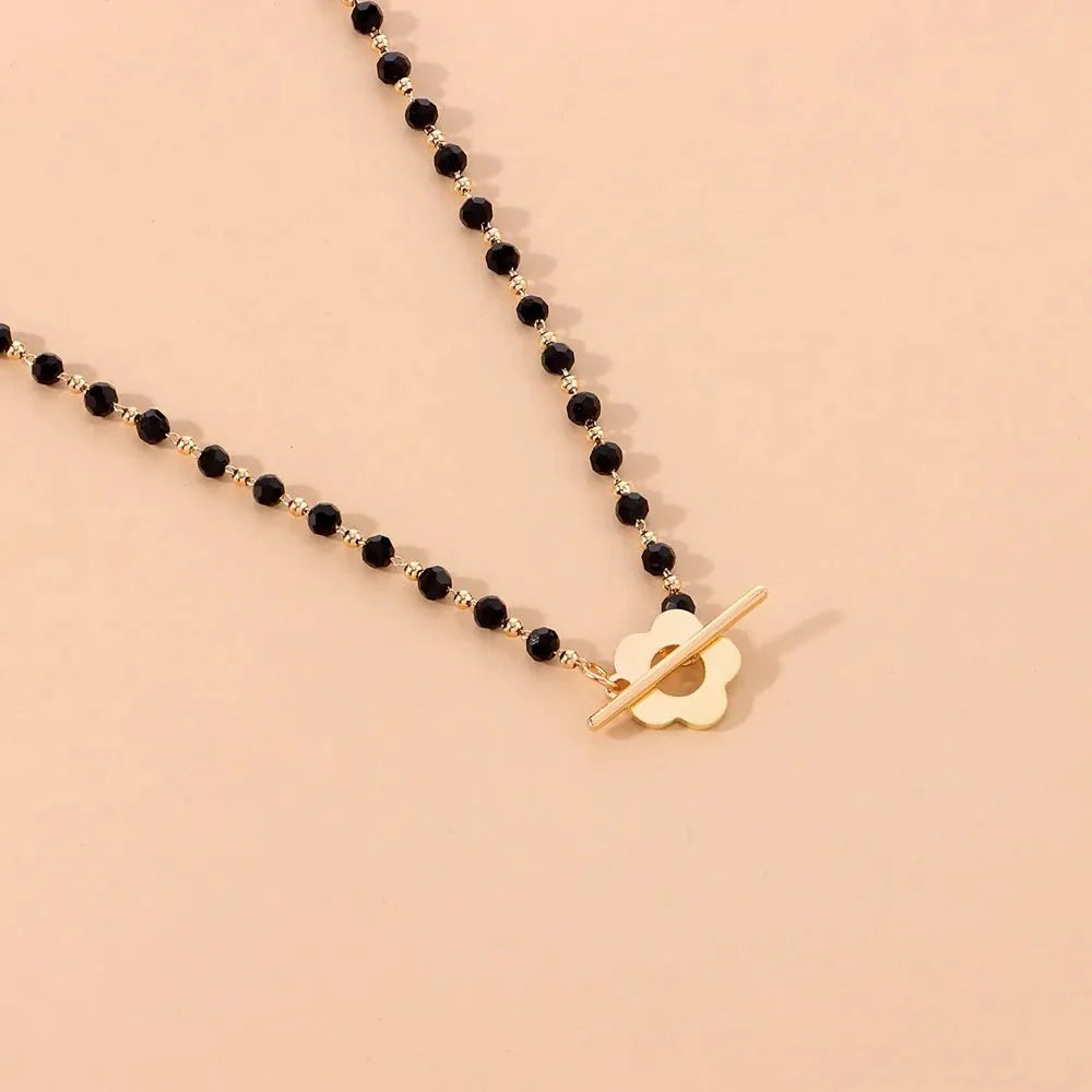 Floral Choker Flower Clasp Necklace — product detail