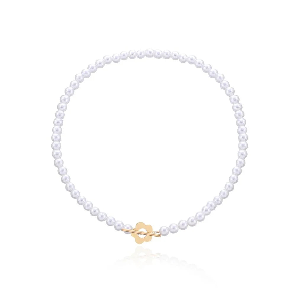 Floral Choker Flower Clasp Necklace — product detail