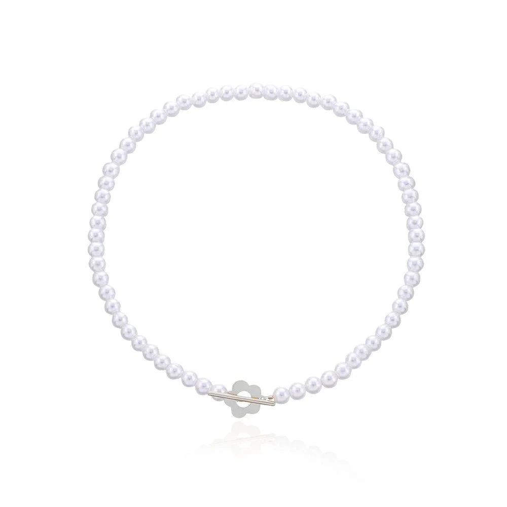 Floral Choker Flower Clasp Necklace — product detail