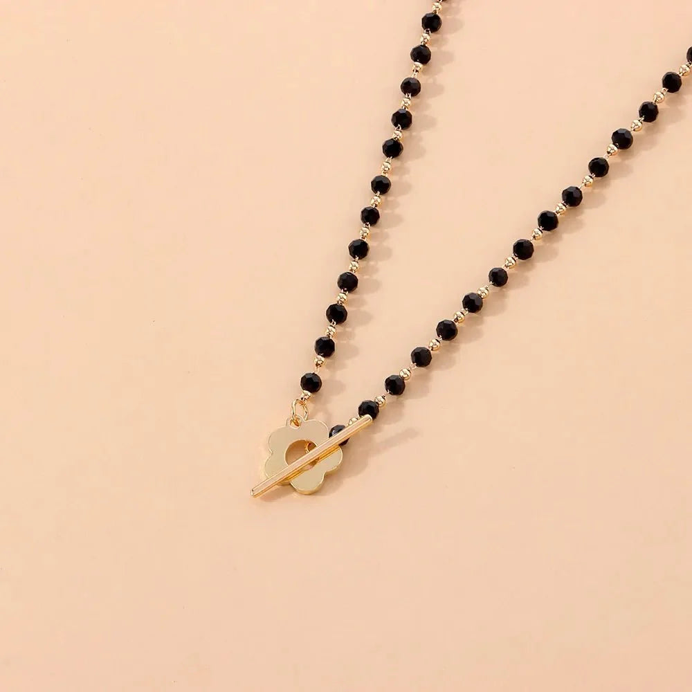 Floral Choker Flower Clasp Necklace — product detail
