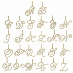 Luxe Cursive Sparkling Accented Initial Necklace — product detail