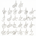 Luxe Cursive Sparkling Accented Initial Necklace — product detail