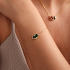 Forever Linked Birthstone Heart Necklace & Bracelet — product detail