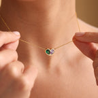 Forever Linked Birthstone Heart Necklace & Bracelet — product detail
