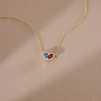 Forever Linked Birthstone Heart Necklace & Bracelet — product detail
