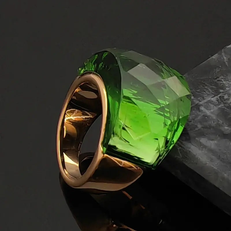 Boho Chunky Crystal Ring — product detail