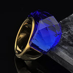 Boho Chunky Crystal Ring — product detail