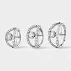 20G Double Band Pave Nose Ring — product detail