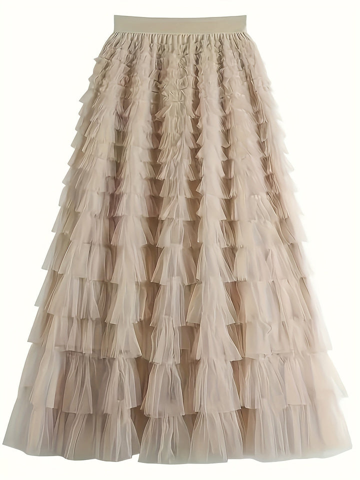 Cascade Layered Hem Skirt