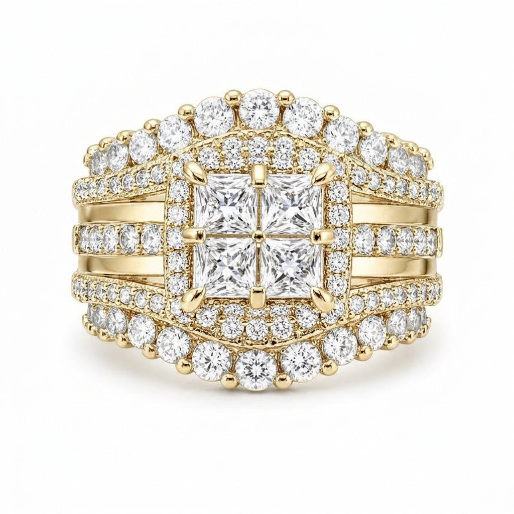 5-in-1 Sparkling Accented Ring Stack — product detail