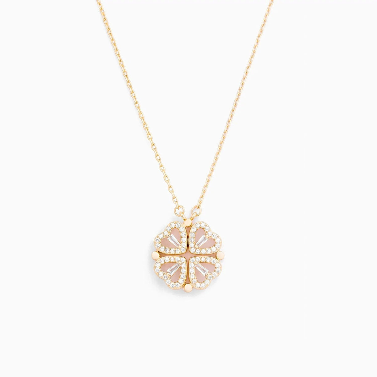 18k Dainty Eternal Clover Necklace — product detail