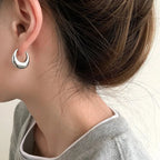 S925 Classy Hoop Dainty Earrings — product detail