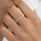 S925 Thin Dainty Oval Diamond Ring — product detail