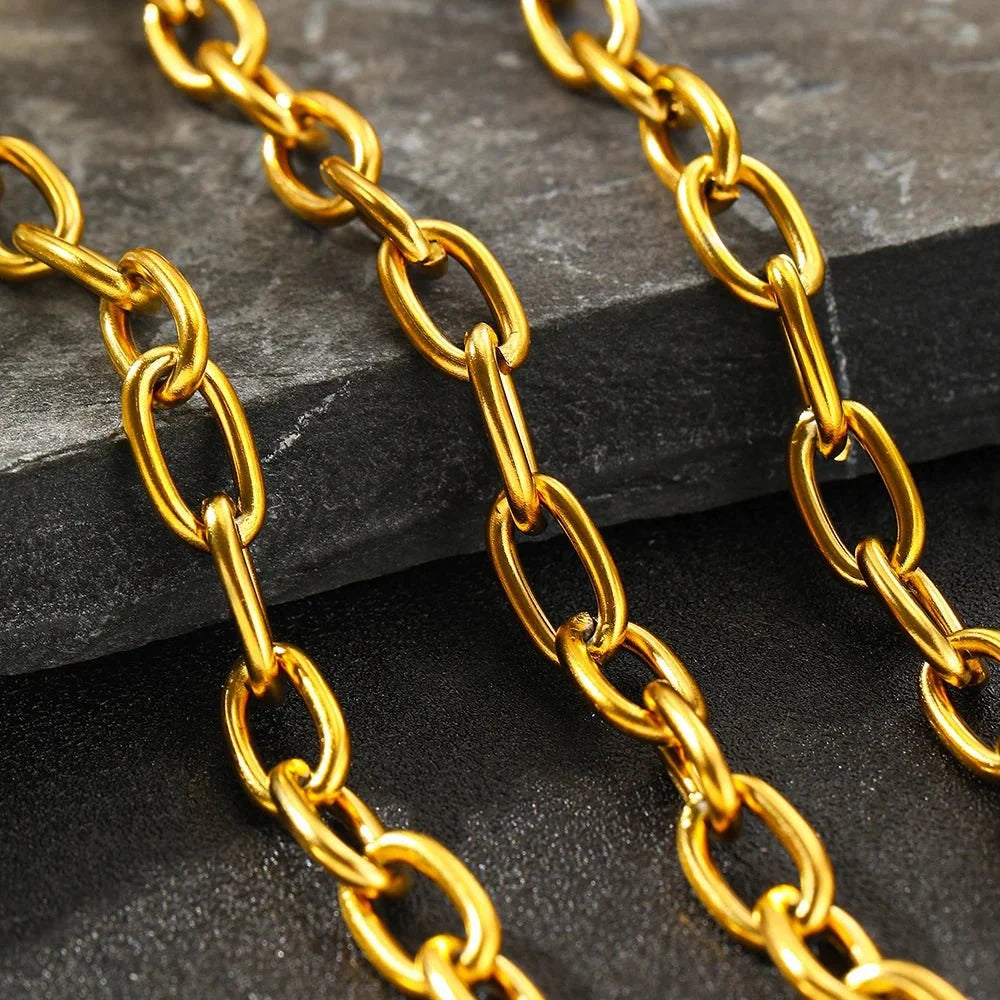 Simple Paperclip Necklace & Bracelet Set — product detail
