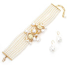 Classy Multi-Layer Baroque Pearl Necklace & Earring Set — product detail