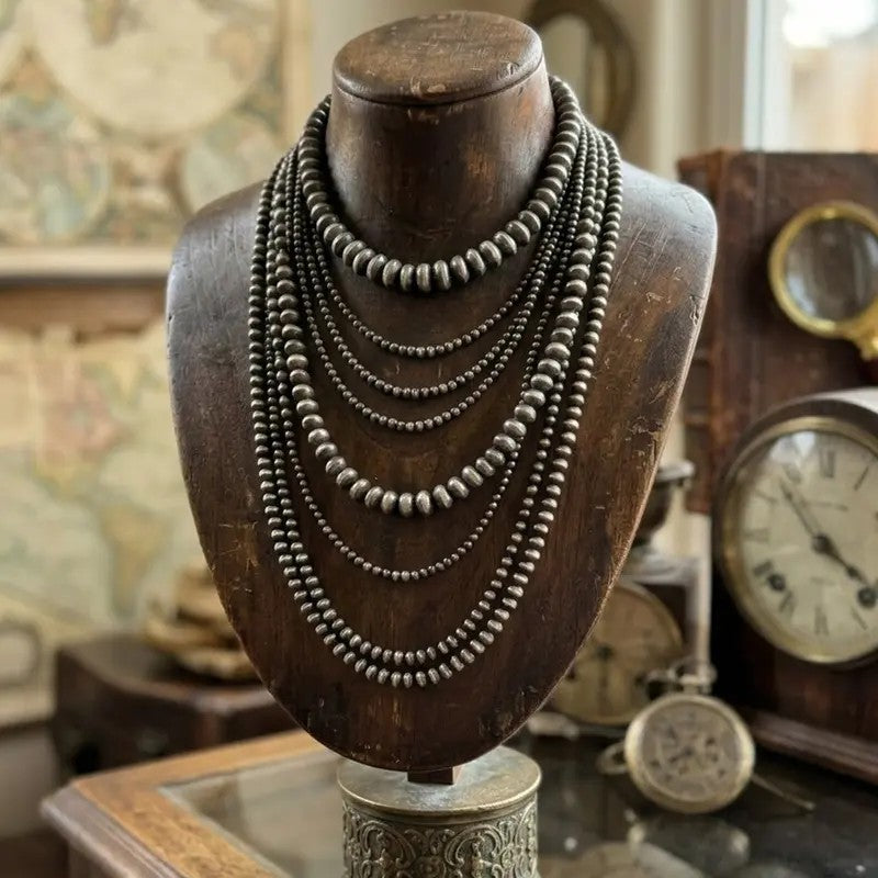 Vintage Inspired Layered Bead Necklace — product detail