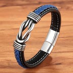 Unisex Eternal Love Knot Leather Bracelet — product detail