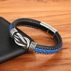 Unisex Eternal Love Knot Leather Bracelet — product detail