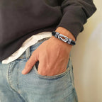 Unisex Eternal Love Knot Leather Bracelet — product detail